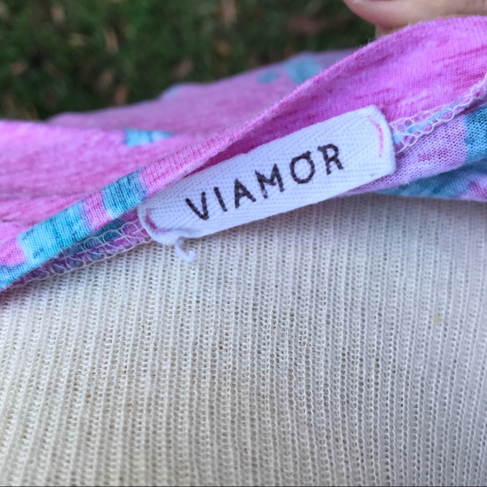 VIAMOR PINK CACTUS ROUND NECK T-SHIRT SHORT SLEEVE - Picture 7 of 10